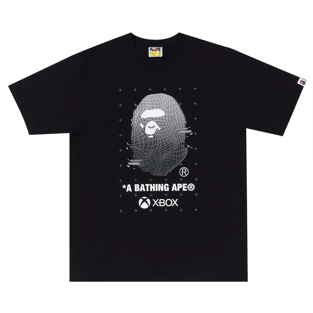 BAPE x Xbox Ape Head T-Shirt #2 Black
