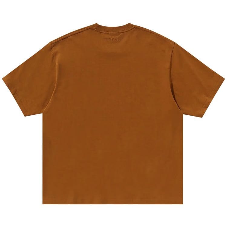 BAPE Sta Houndstooth College Relaxed Fit T-Shirt Brown