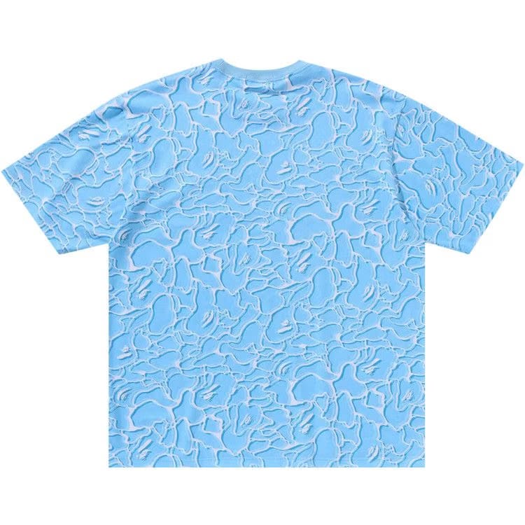 BAPE ABC Sea Surface Camo Relaxed Fit T-Shirt Blue
