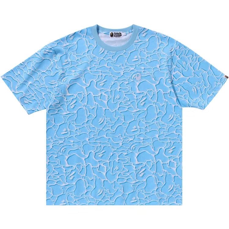 BAPE ABC Sea Surface Camo Relaxed Fit T-Shirt Blue