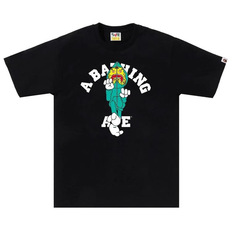 BAPE Tiger Milo College T-Shirt Black