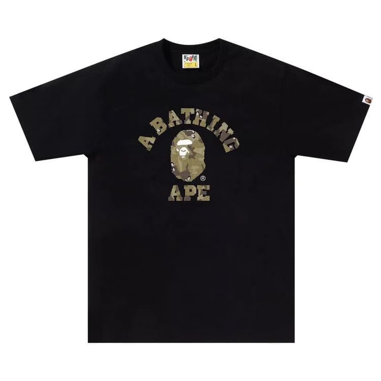 BAPE Bitmap College T-Shirt Black