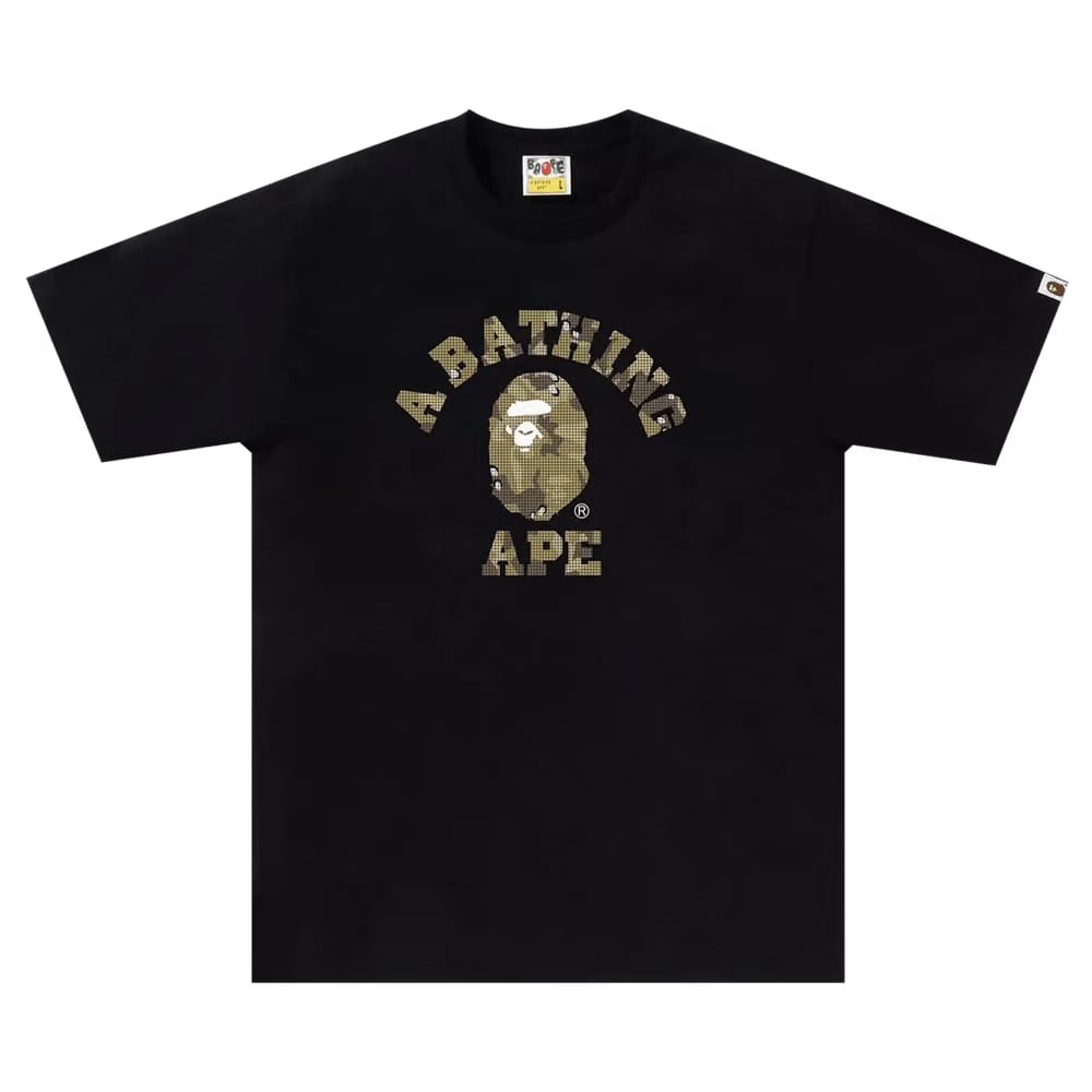 BAPE Bitmap College T-Shirt Black
