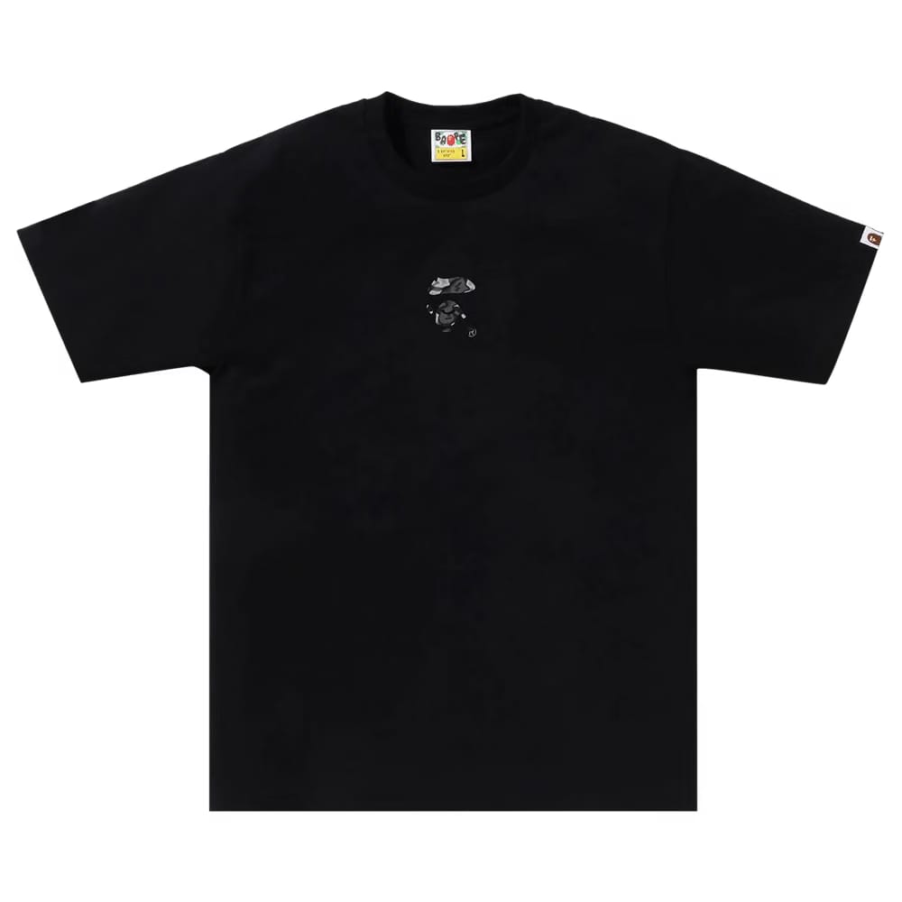 BAPE Liquid Camo Small Ape Face T-Shirt Black