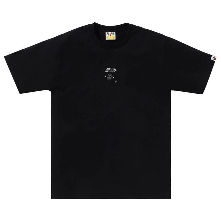 BAPE Liquid Camo Small Ape Face T-Shirt Black