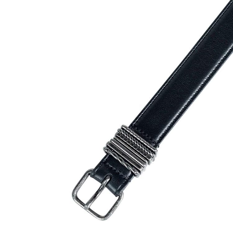 Saint Laurent Belt With Loops Overlay Black
