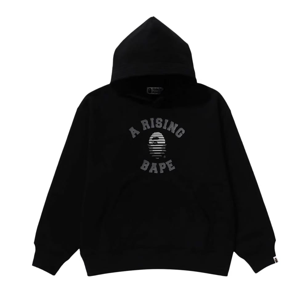 BAPE A Rising Pullover Hoodie Black