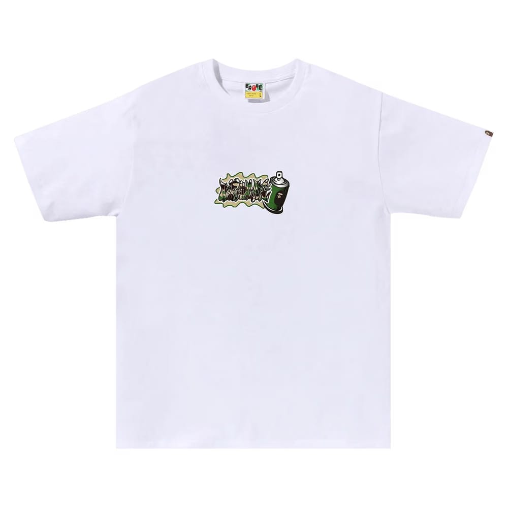 BAPE ABC Camo Spray Can T-Shirt White