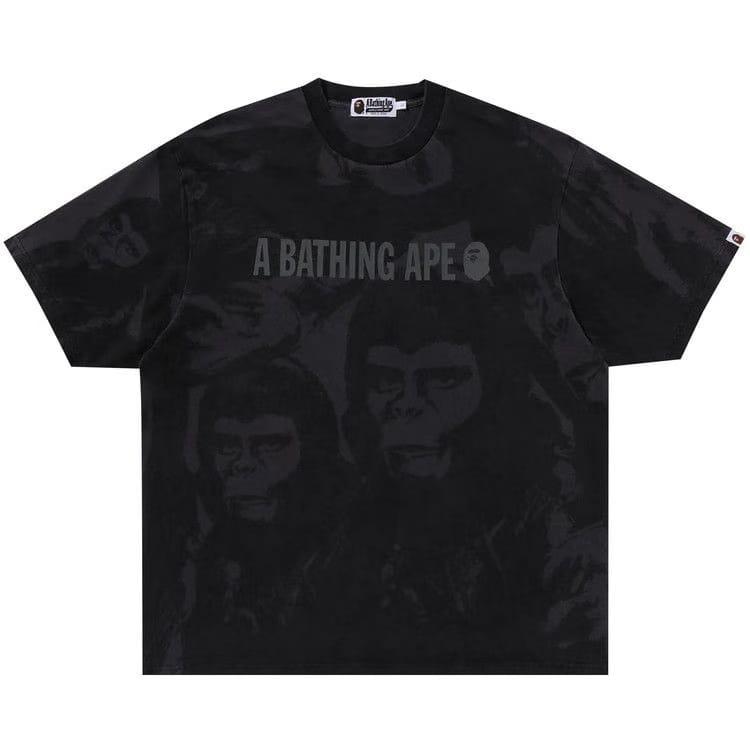 BAPE Overall Garment Dyed Relaxed Fit T-Shirt Black
