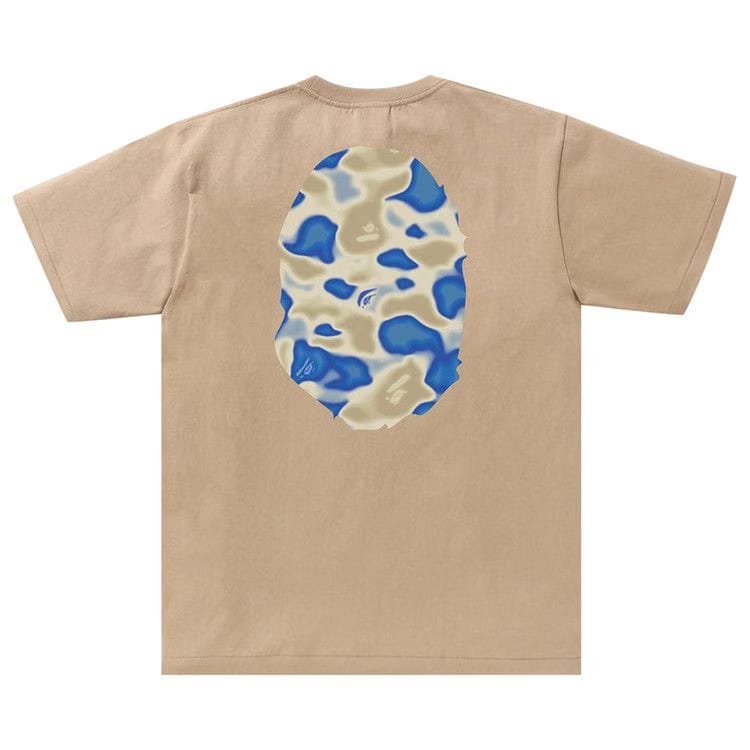 BAPE Liquid Camo Big Ape Head T-Shirt Beige