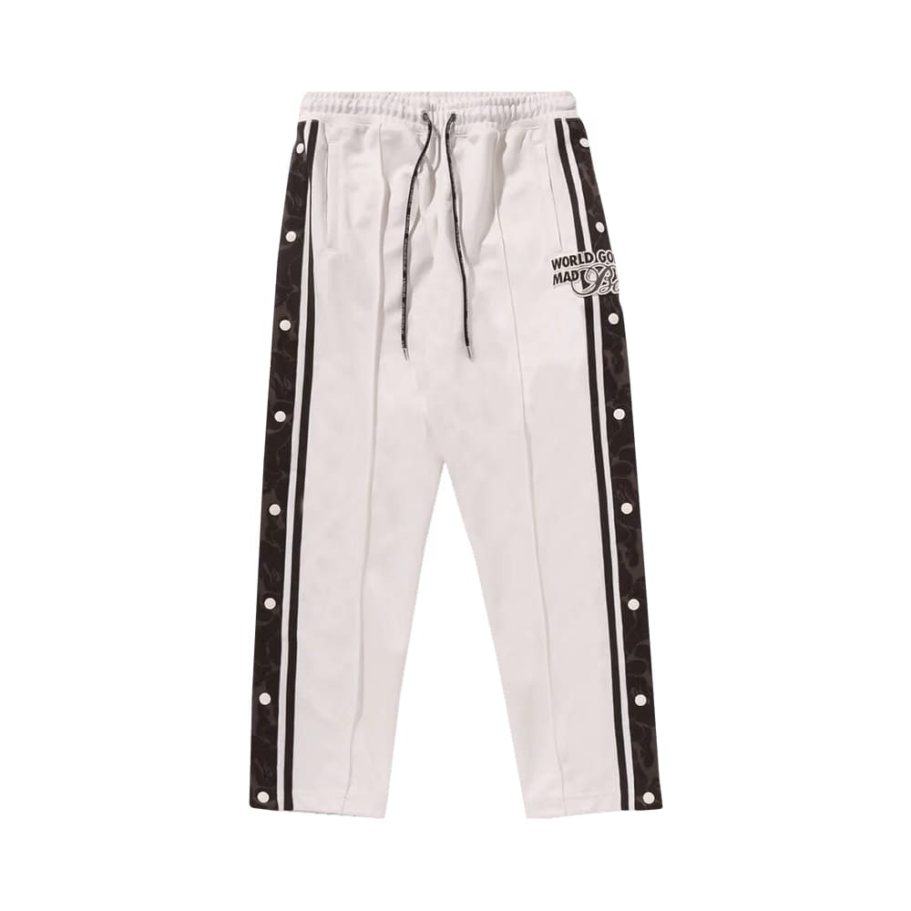 BAPE Jersey Track Pants Ivory