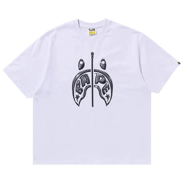 BAPE Mad Shark Photo Print Relaxed Fit T-Shirt White
