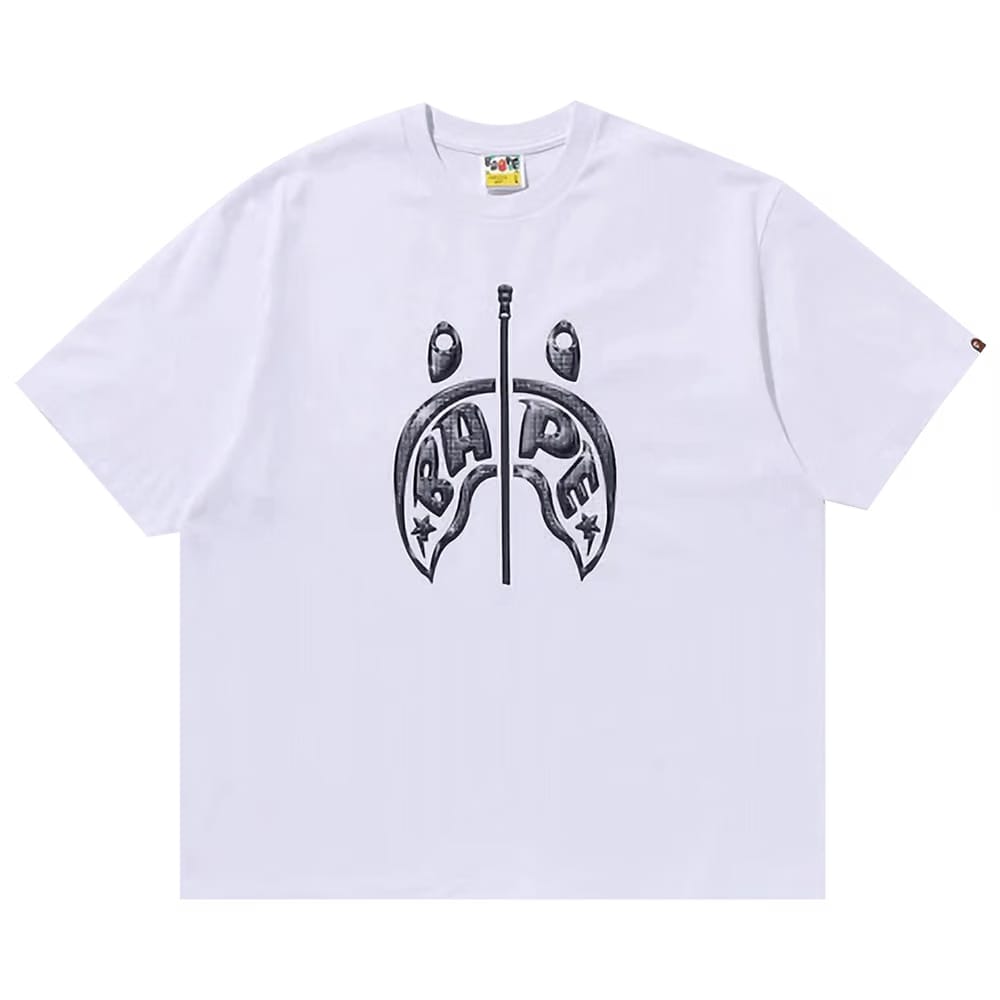 BAPE Mad Shark Photo Print Relaxed Fit T-Shirt White