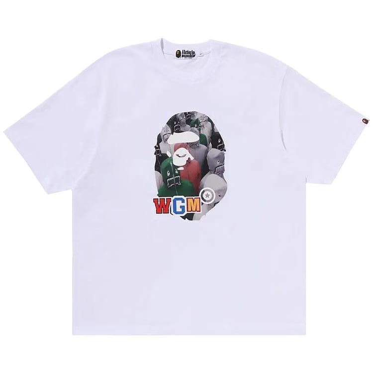 BAPE Shark Seijin Photo Print Relaxed Fit T-Shirt White