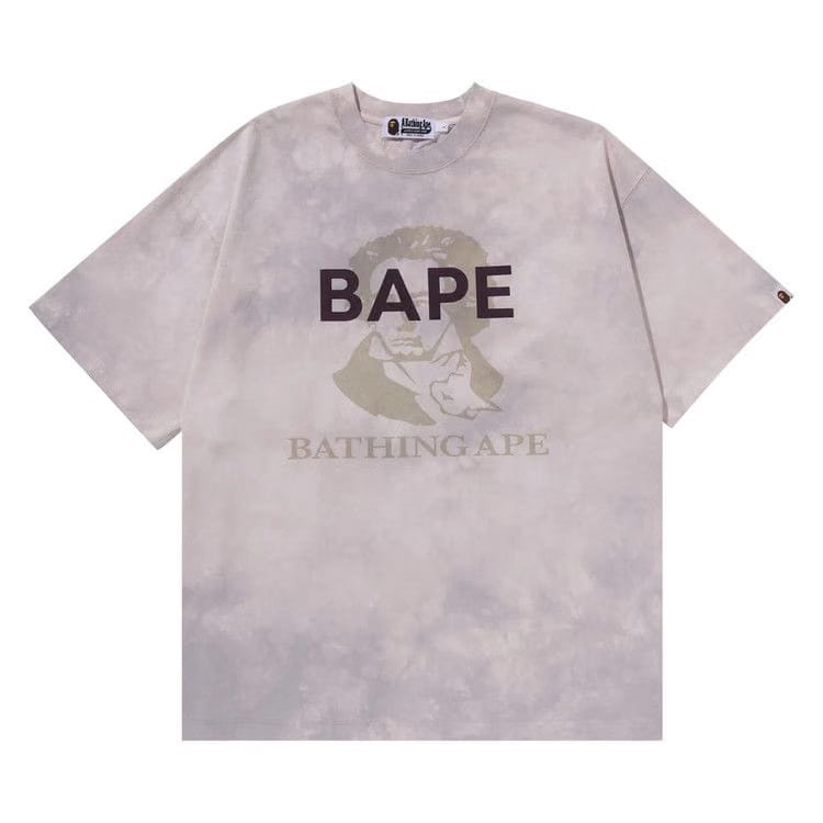 BAPE Tie Dye Bathing Ape T-Shirt White