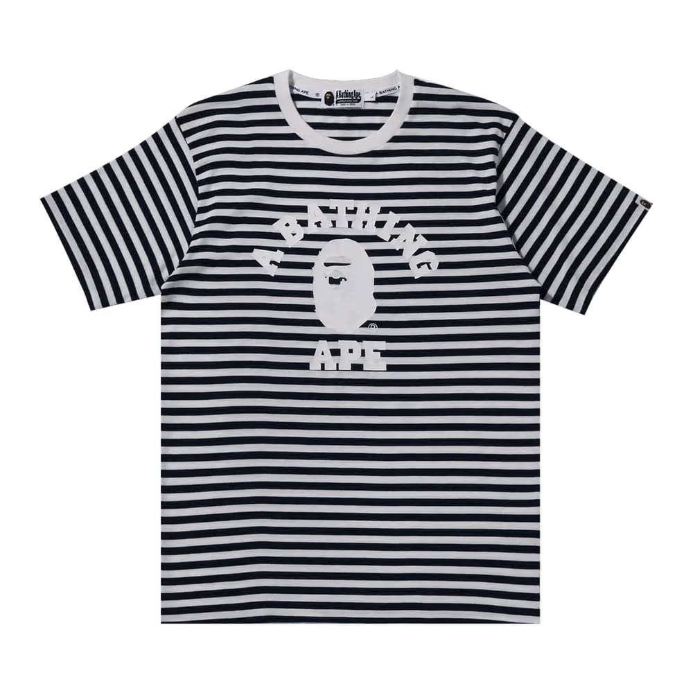 BAPE College Hoop T-Shirt Navy