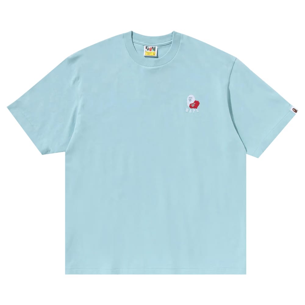 BAPE Ape Head 2 Point Relaxed Fit T-Shirt Sax