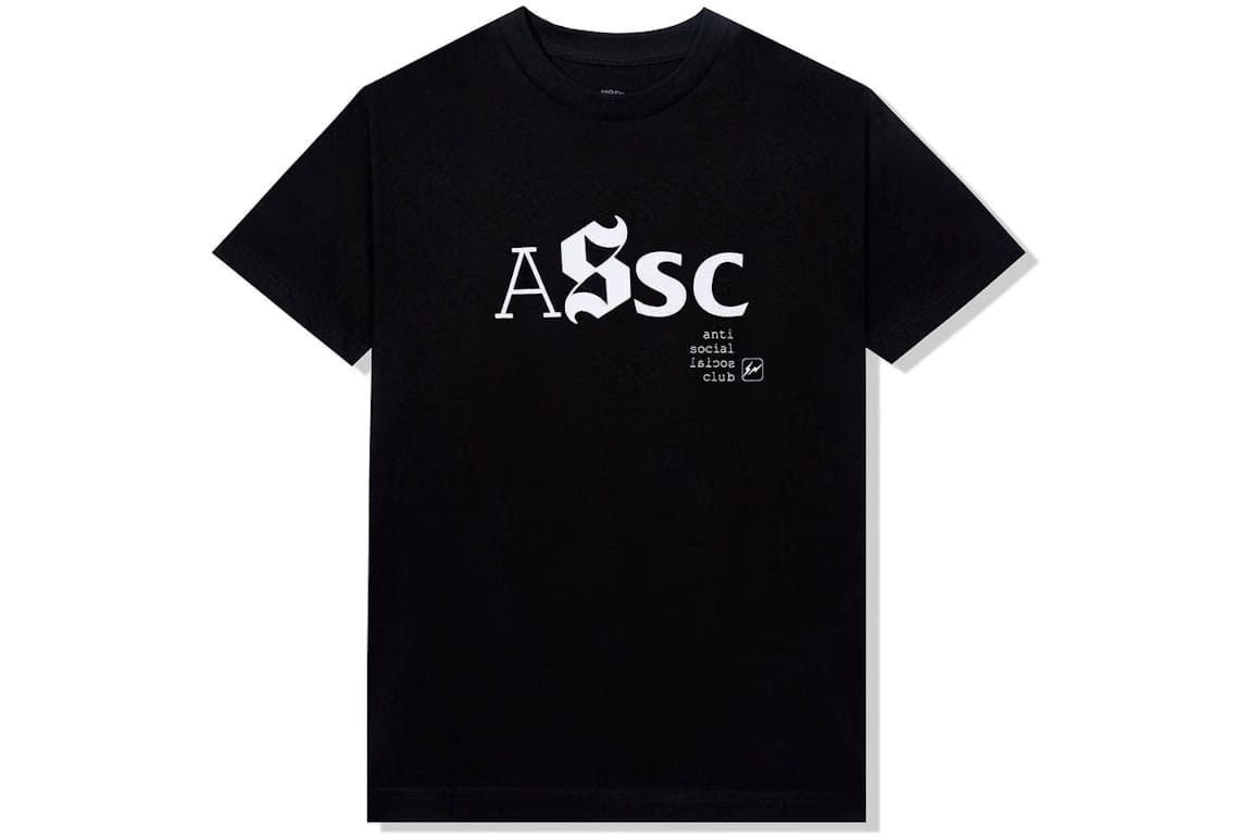 Anti Social Social Club x Fragment Type A T-Shirt (FW22) Black