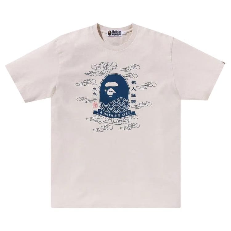 BAPE A Bathing Ape 31st Anniv. Ape Head T-Shirt Ivory