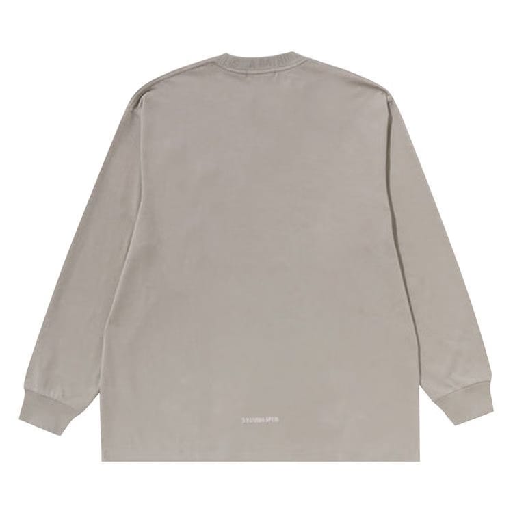 BAPE Ape Head One Point Long-Sleeve T-Shirt Beige