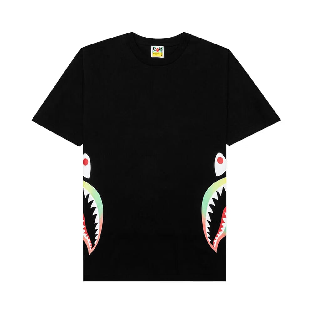BAPE Gradation Side Shark T-Shirt Black