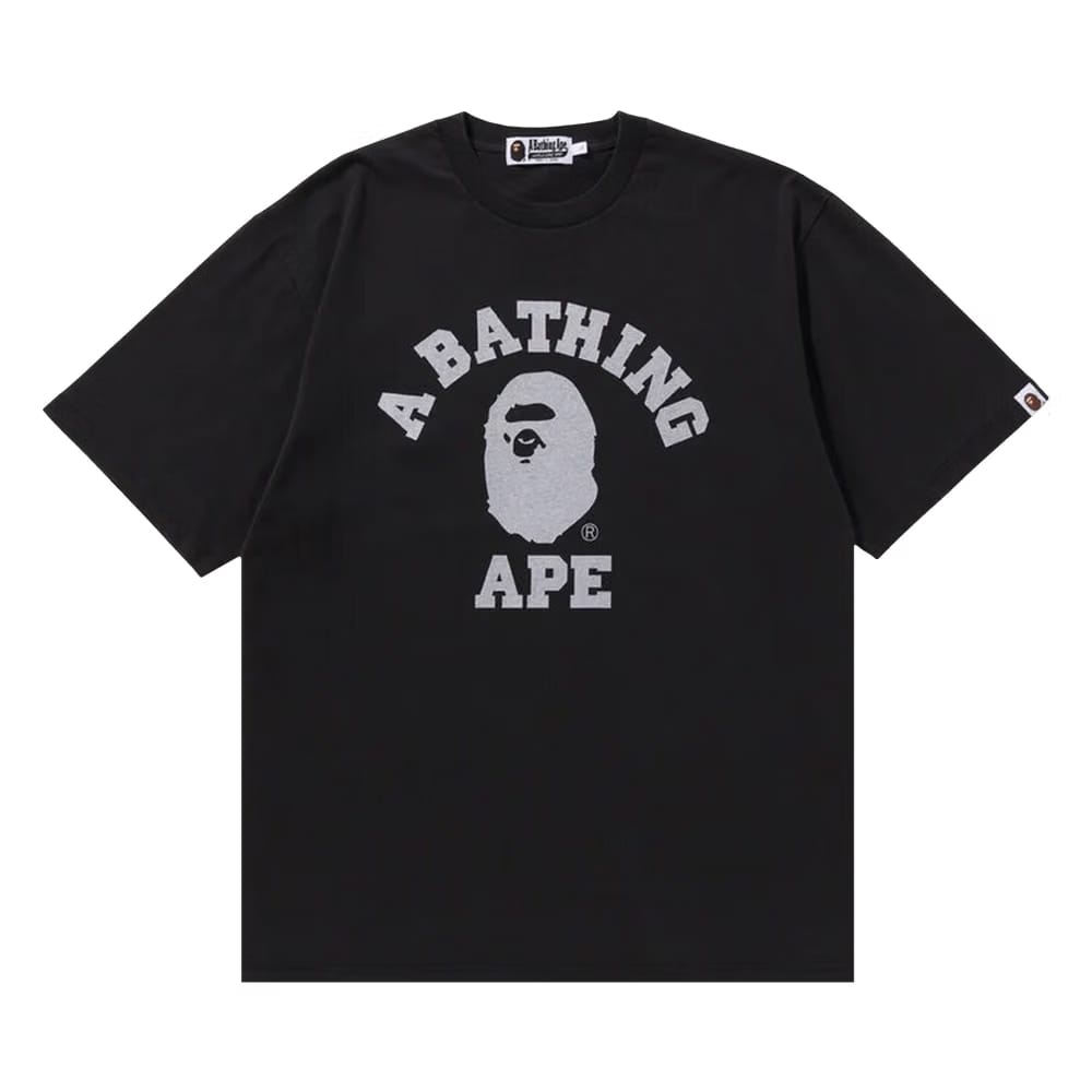 BAPE College Overdye T-Shirt Black
