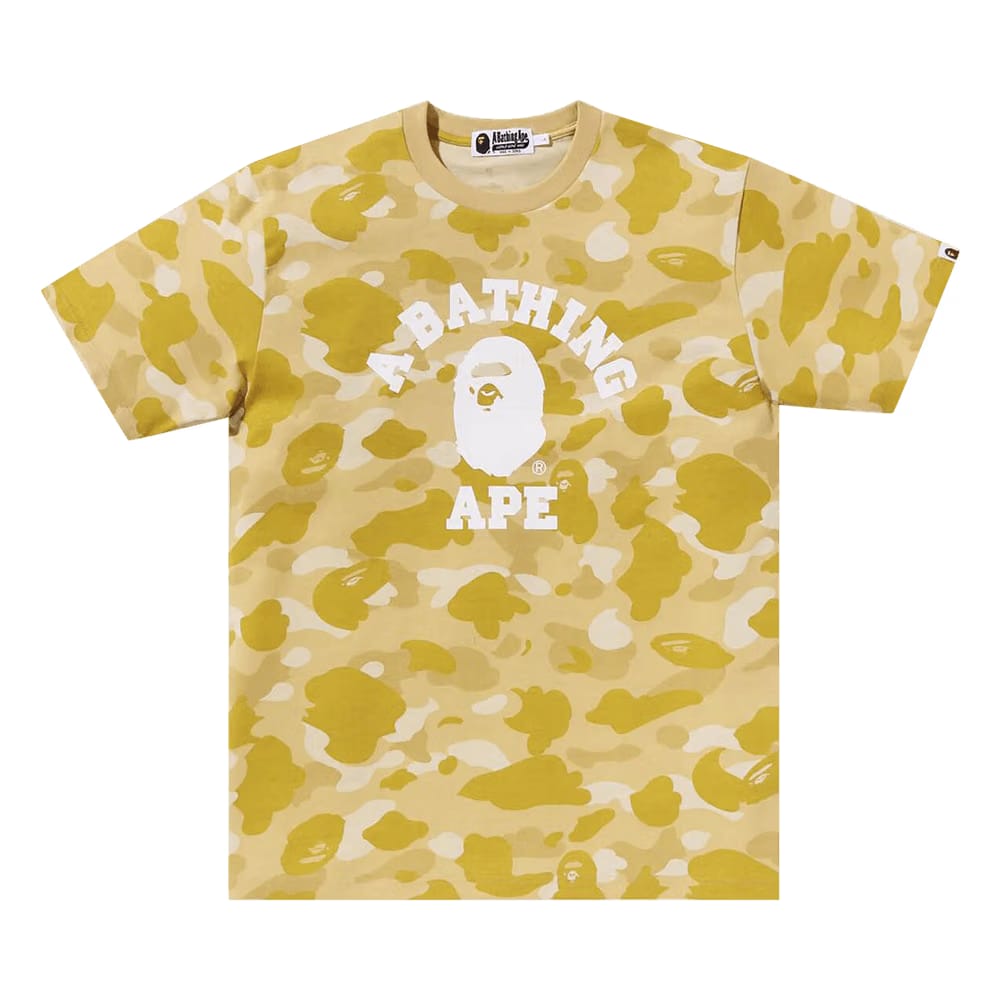 BAPE Color Camo College T-Shirt Yellow