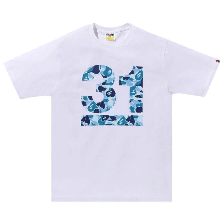 BAPE A Bathing Ape 31st Anniv. ABC Camo T-Shirt White/Blue