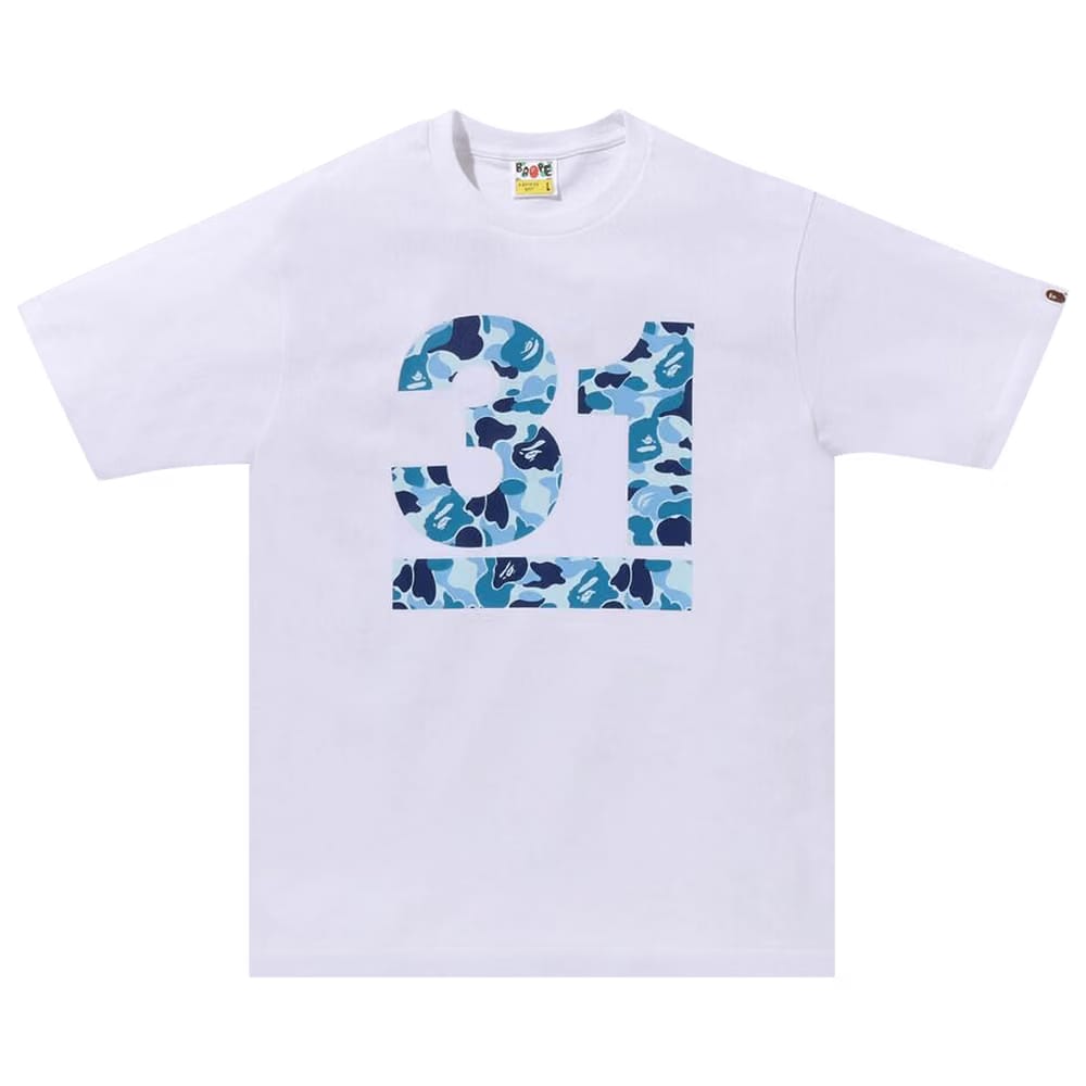 BAPE A Bathing Ape 31st Anniv. ABC Camo T-Shirt White/Blue