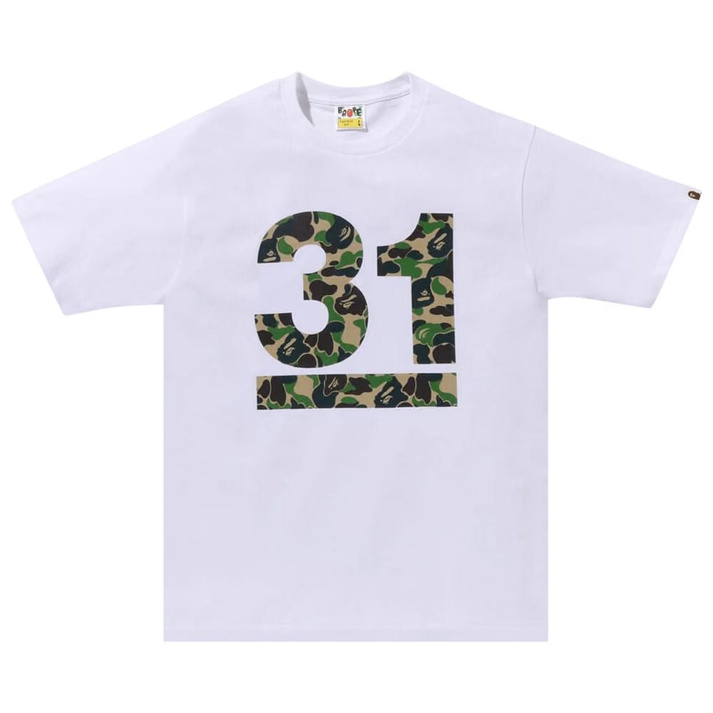 BAPE A Bathing Ape 31st Anniv. ABC Camo T-Shirt White/Green