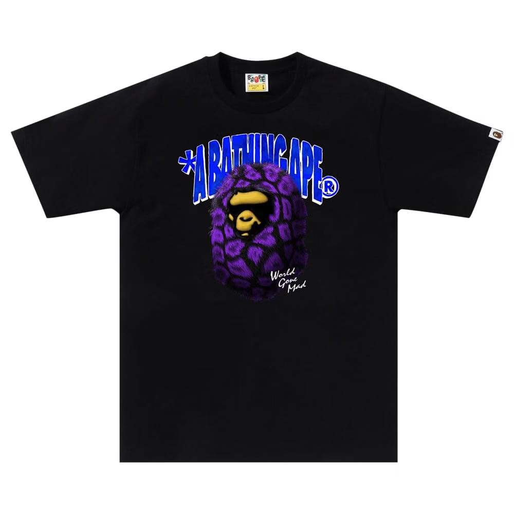 BAPE Fur Ape Head T-Shirt Black