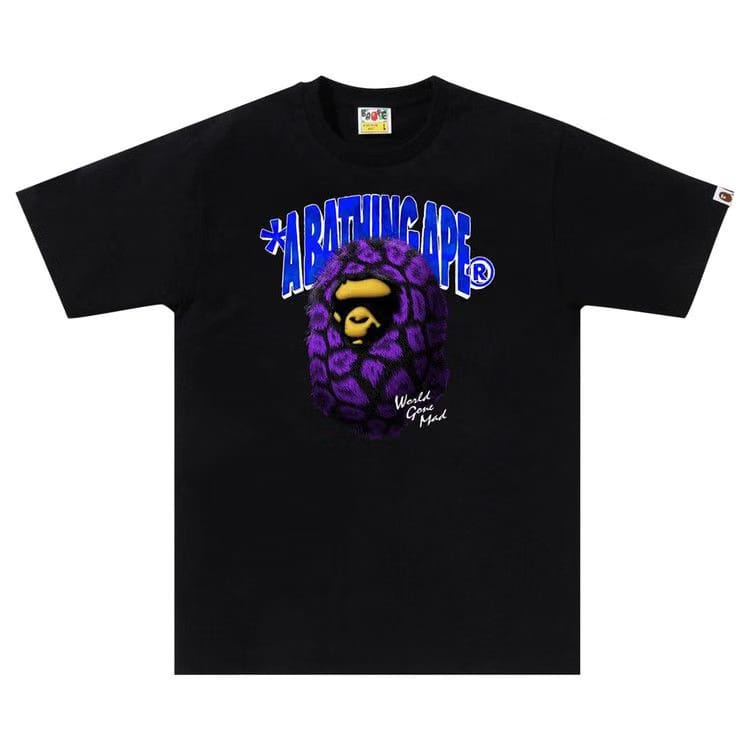 BAPE Fur Ape Head T-Shirt Black