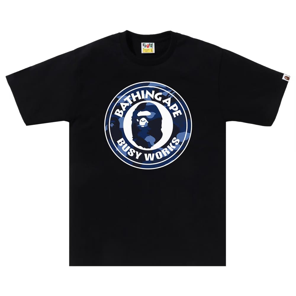 BAPE Color Camo Busy Works T-Shirt Black/Navy