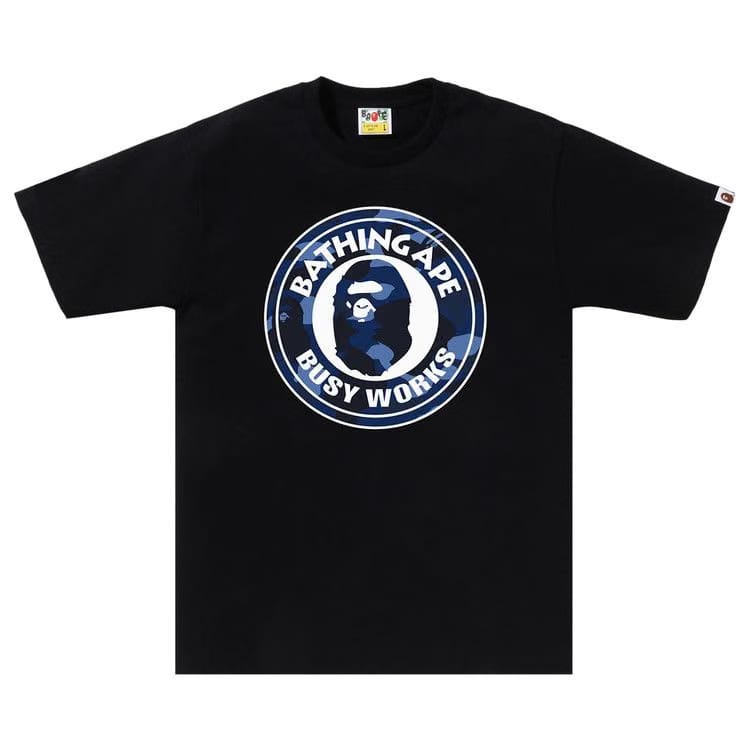 BAPE Color Camo Busy Works T-Shirt Black/Navy