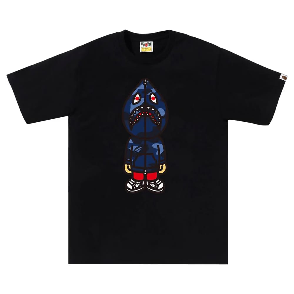 BAPE Color Camo Classic Milo Shark T-Shirt Black/Navy