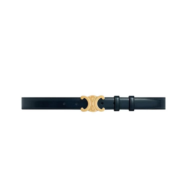 CELINE Medium Elegant Belt Navy Blue