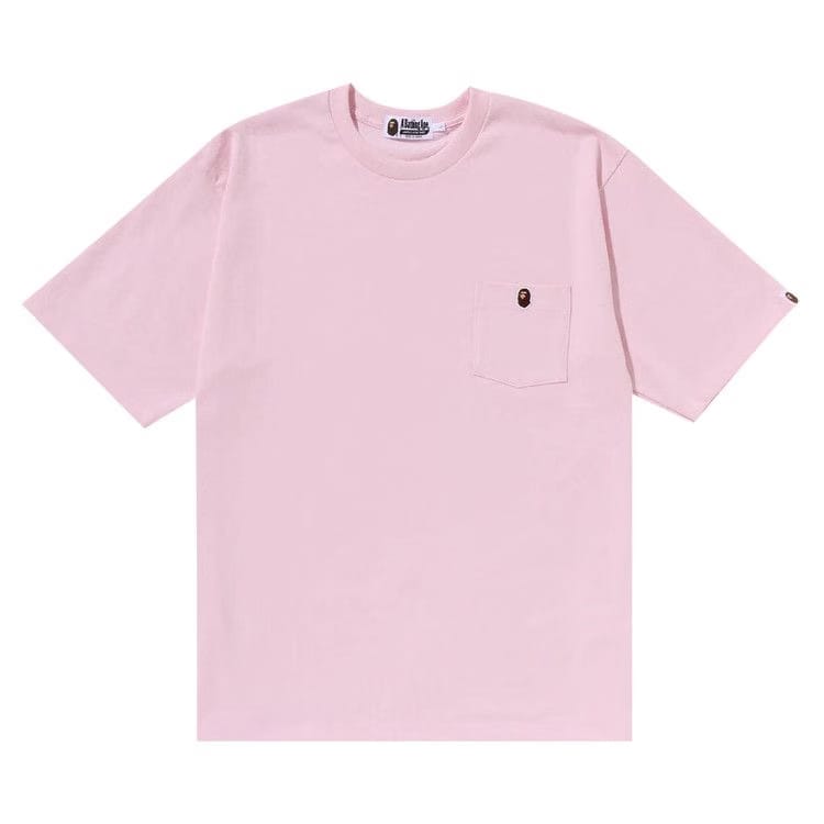 BAPE Ape Head One Point Relaxed Fit Pocket T-Shirt Pink