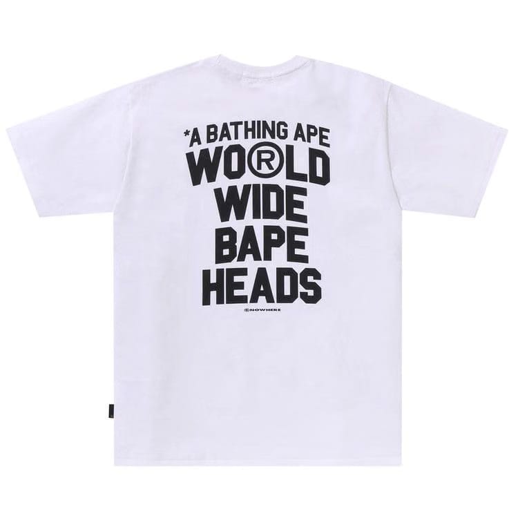BAPE Flyer Pattern Print T-Shirt White