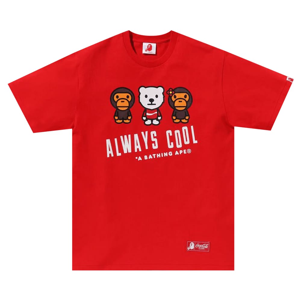 BAPE x Coca-Cola Milo T-Shirt Red