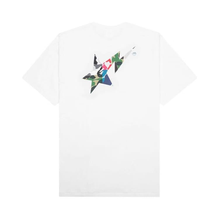 BAPE ABC Camo Crazy Bape Sta Logo T-Shirt White