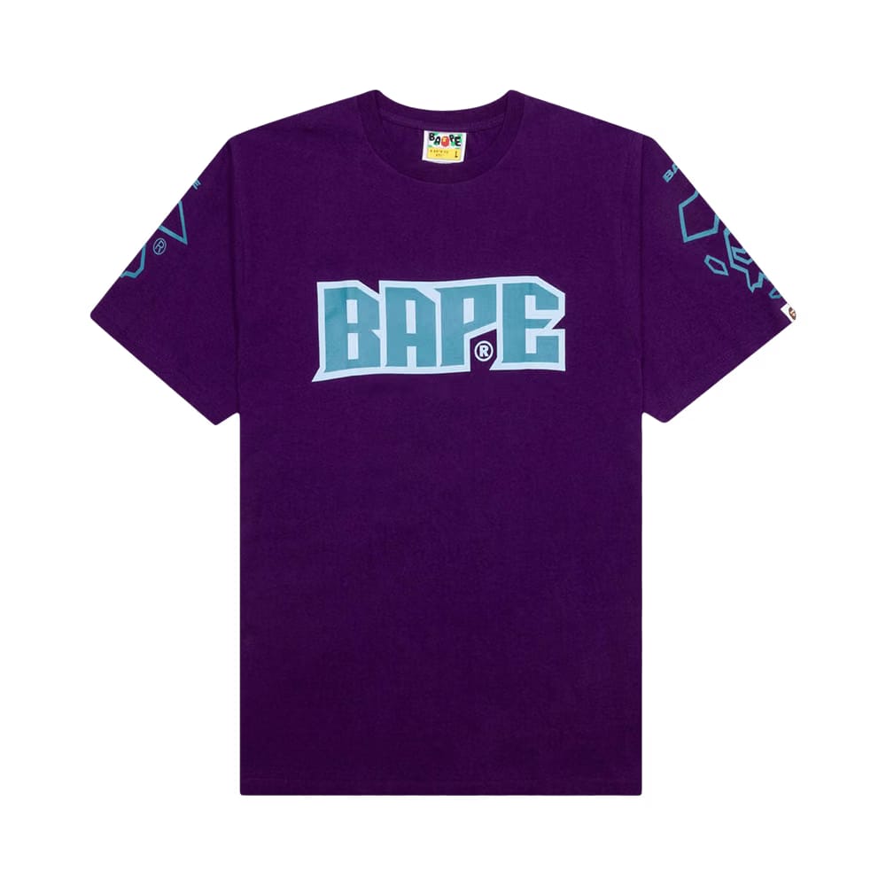 BAPE Football T-Shirt Purple