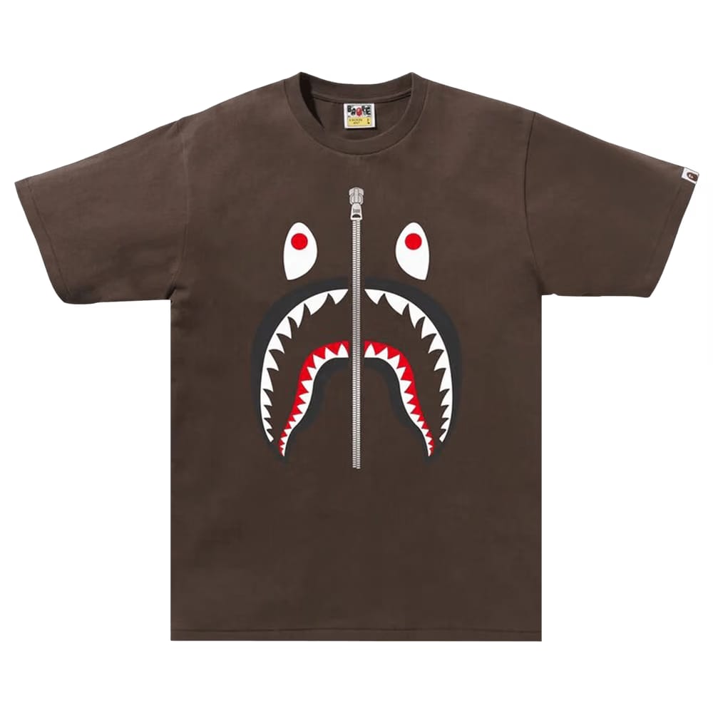 BAPE Shark T-Shirt Brown