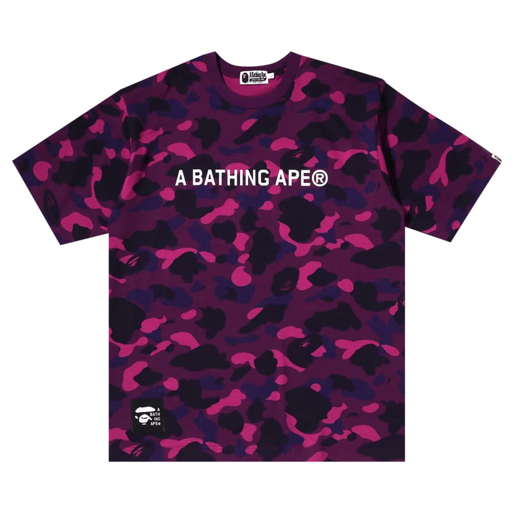 BAPE Color Camo Shark T-Shirt Purple