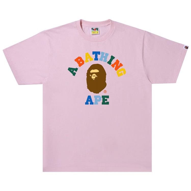 BAPE Colors College T-Shirt Pink