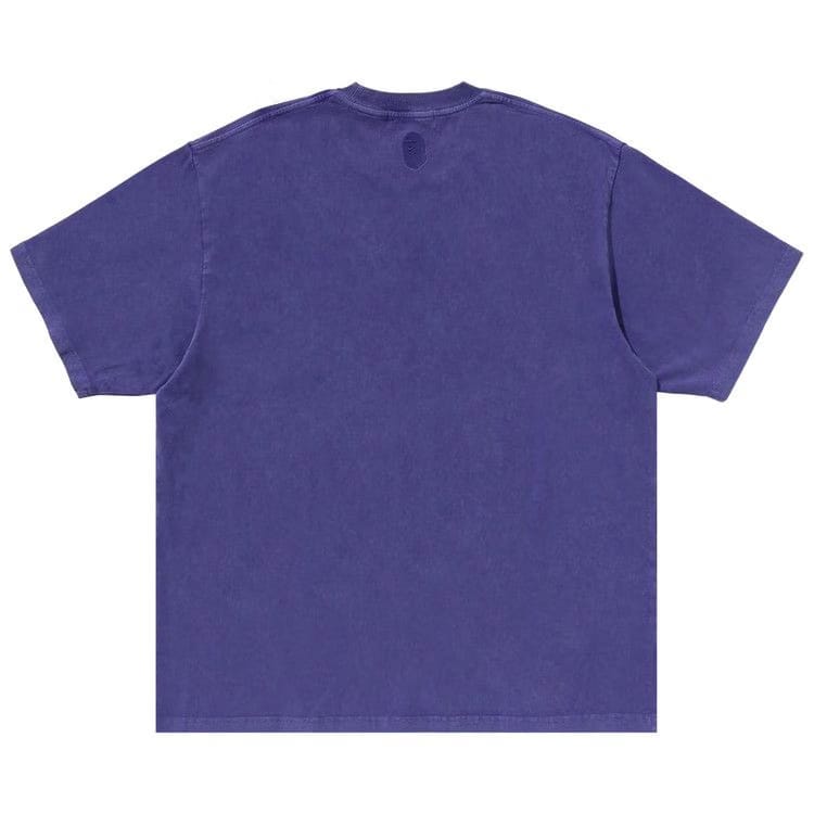 BAPE Garment Dye Bathing Ape Logo Relaxed Fit T-Shirt Purple