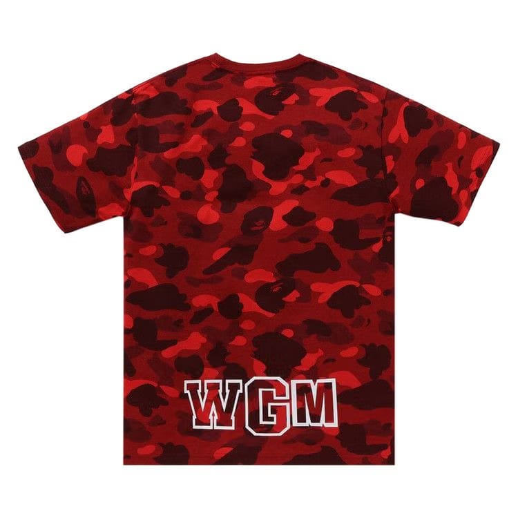 BAPE Color Camo Shark T-Shirt Red