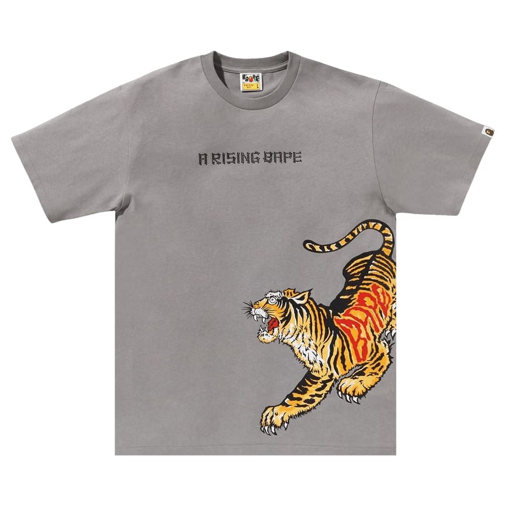 BAPE Tiger And Dragon T-Shirt Grey