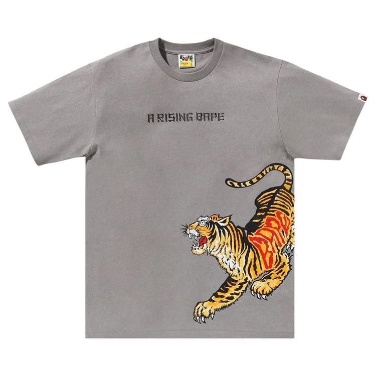 BAPE Tiger And Dragon T-Shirt Grey