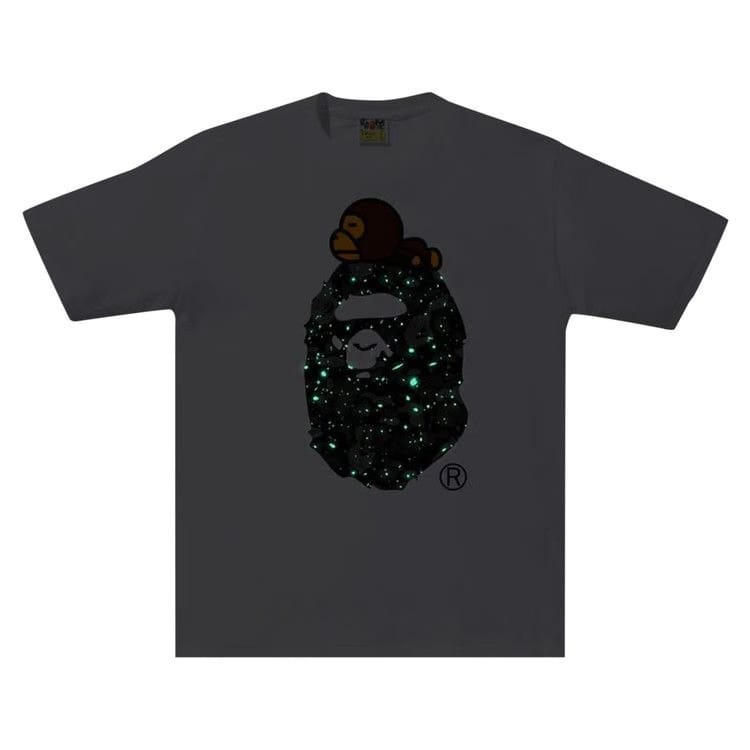 BAPE Space Camo Milo On Big Ape T-Shirt White