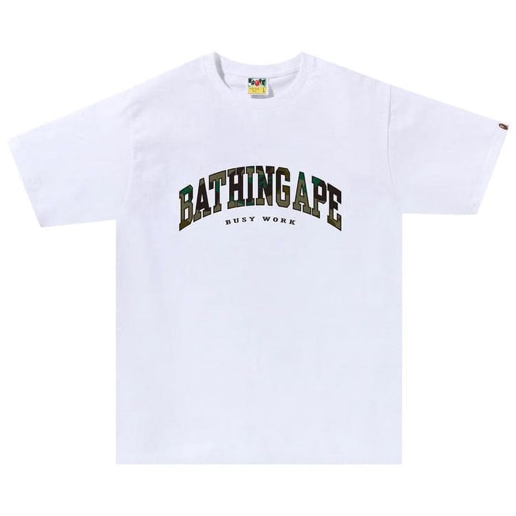 BAPE 1st Camo Logo T-Shirt White/Green